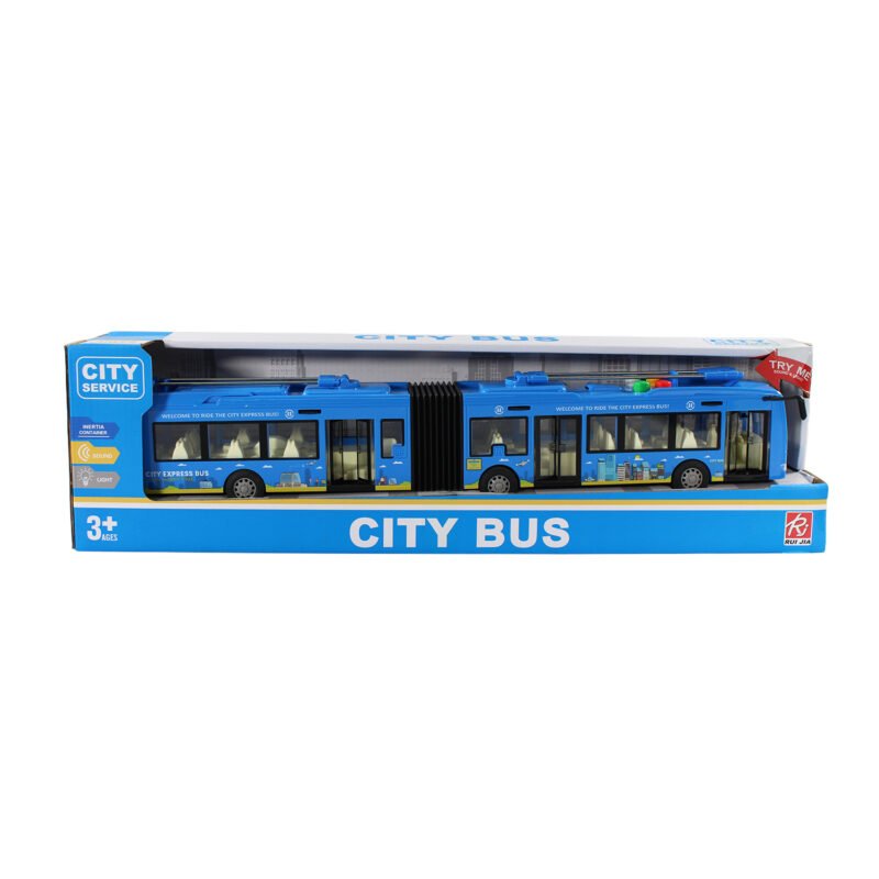 vehiculo a friccion bus con luz y sonido escala 1:16 — vista 4