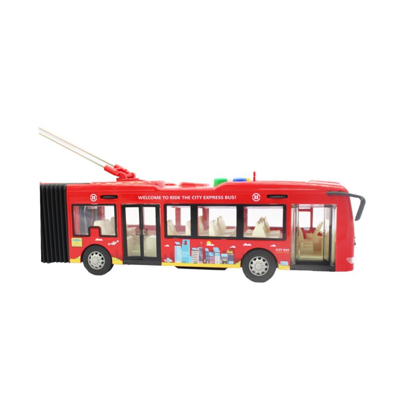 vehiculo a friccion bus con luz y sonido escala 1:16 — vista 2