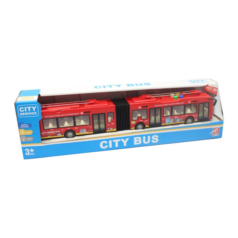 vehiculo a friccion bus con luz y sonido escala 1:16 — vista 3