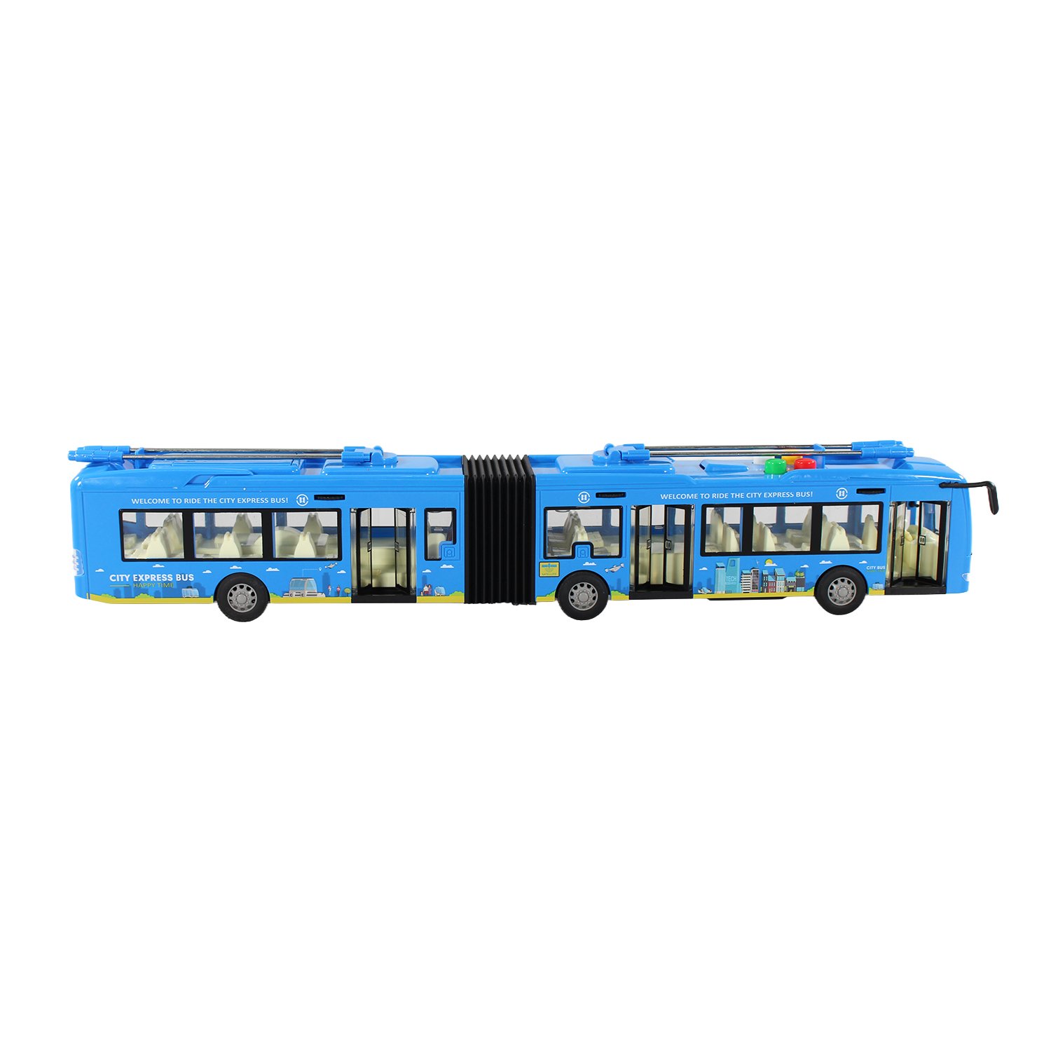 vehiculo a friccion bus con luz y sonido escala 1:16 vehiculo a friccion bus con luz y sonido escala 1:16