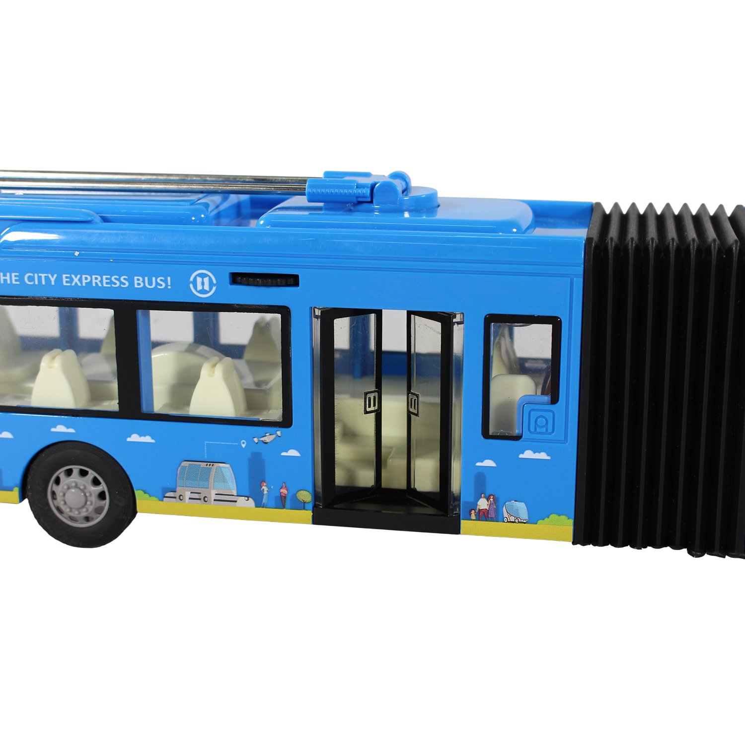 vehiculo a friccion bus con luz y sonido escala 1:16 vehiculo a friccion bus con luz y sonido escala 1:16