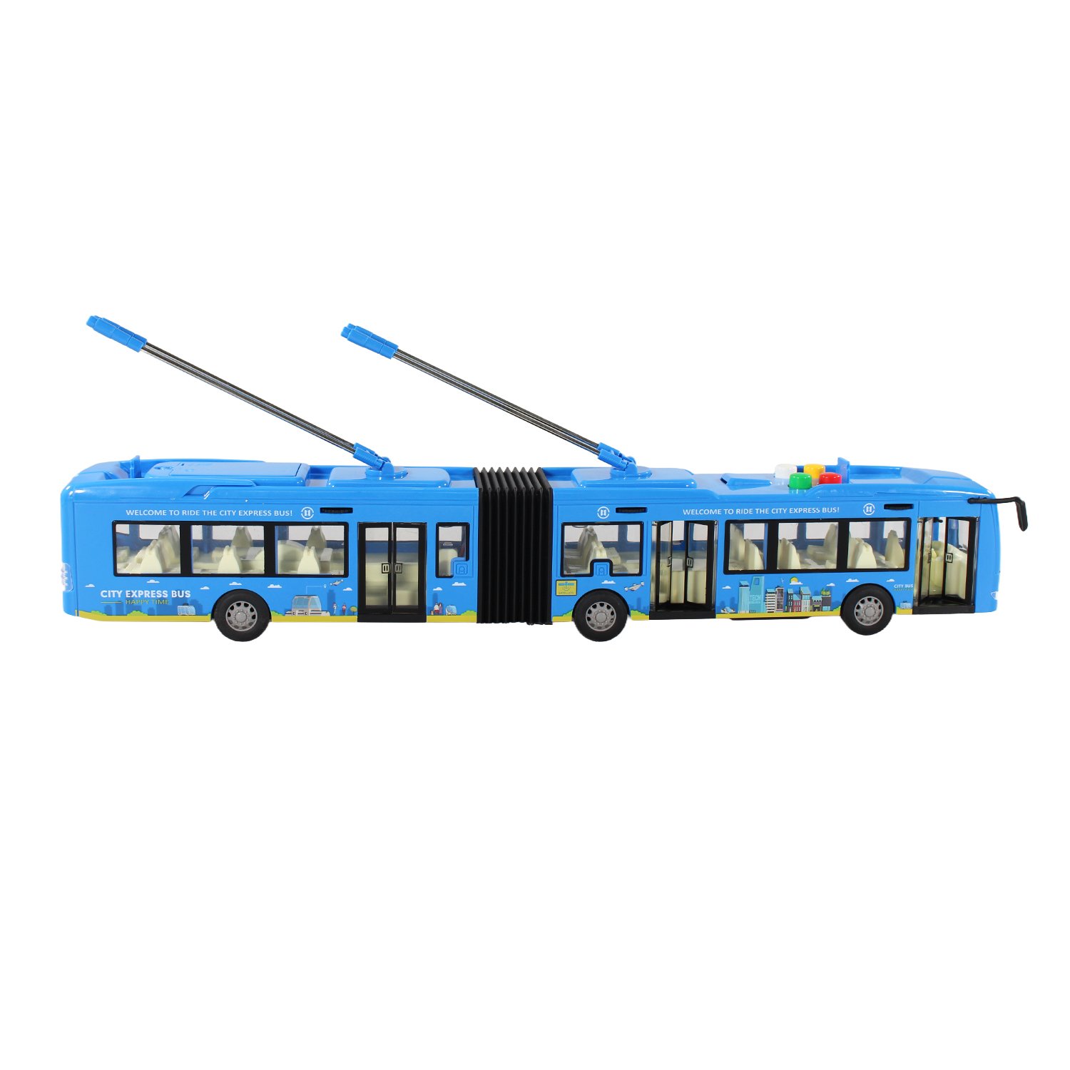 vehiculo a friccion bus con luz y sonido escala 1:16 vehiculo a friccion bus con luz y sonido escala 1:16