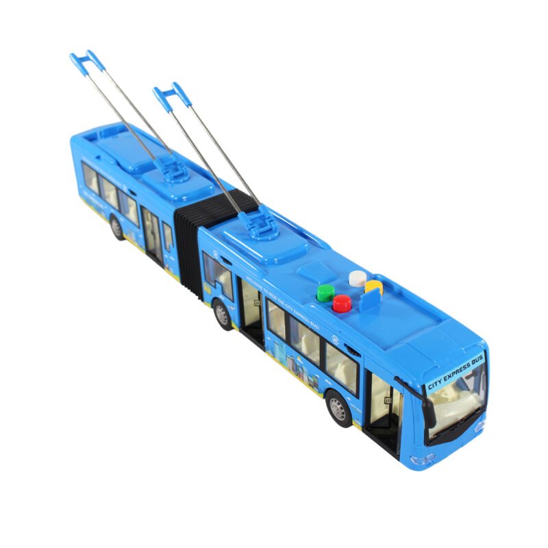 vehiculo a friccion bus con luz y sonido escala 1:16 — vista 9