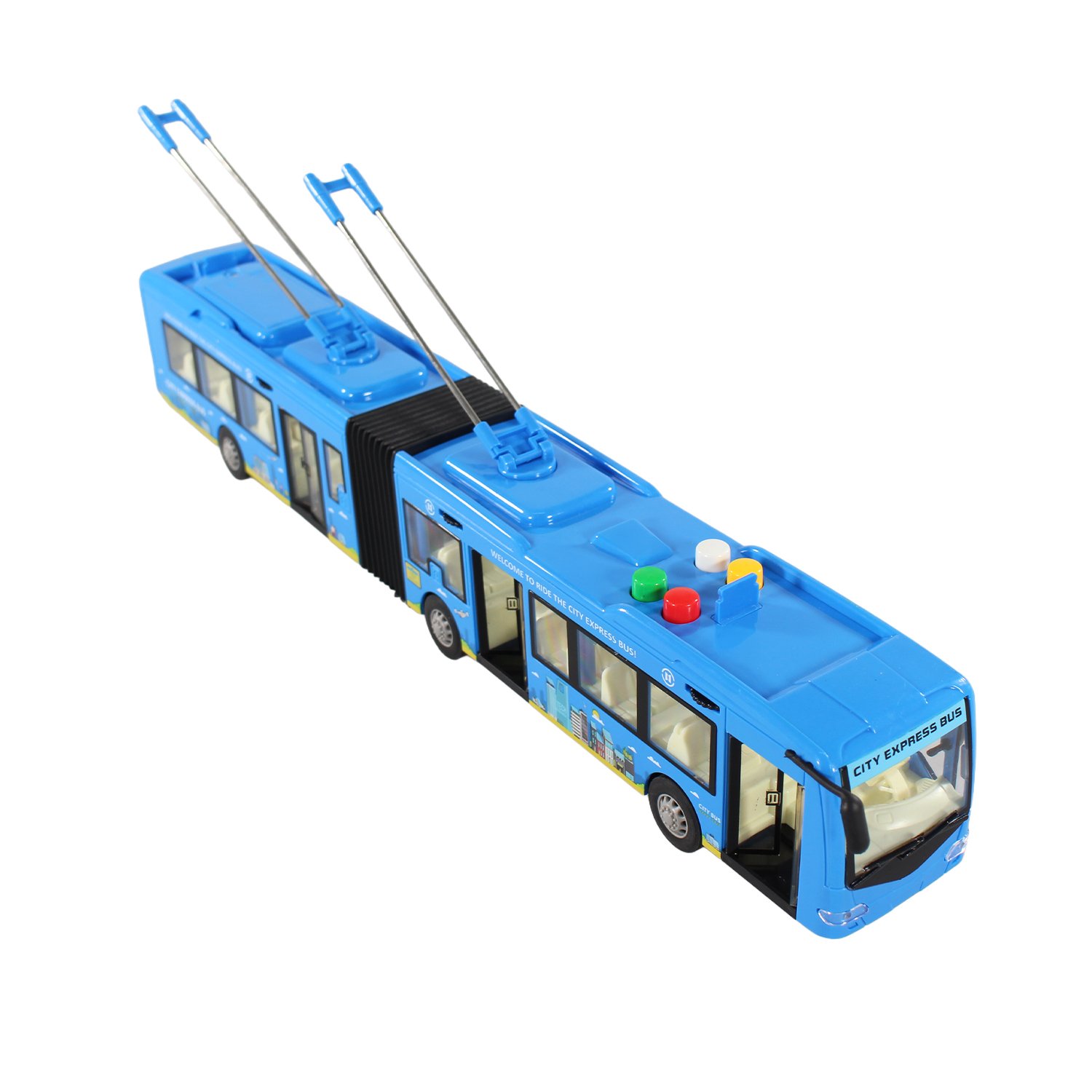 vehiculo a friccion bus con luz y sonido escala 1:16 vehiculo a friccion bus con luz y sonido escala 1:16