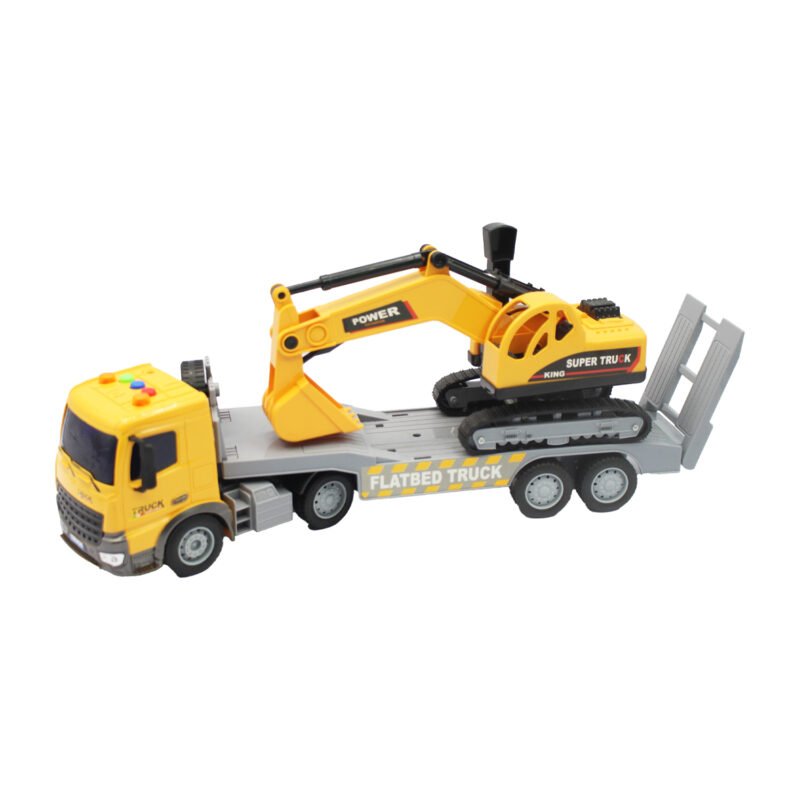 vehiculo a friccion de construccion con luz y sonido escala 1:18