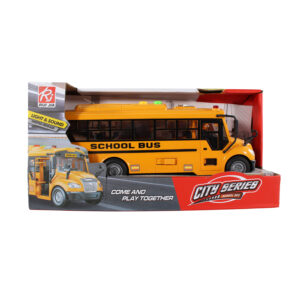 vehiculo a friccion bus escolar con luz y sonido