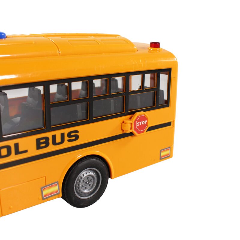 vehiculo a friccion bus escolar con luz y sonido — vista 4