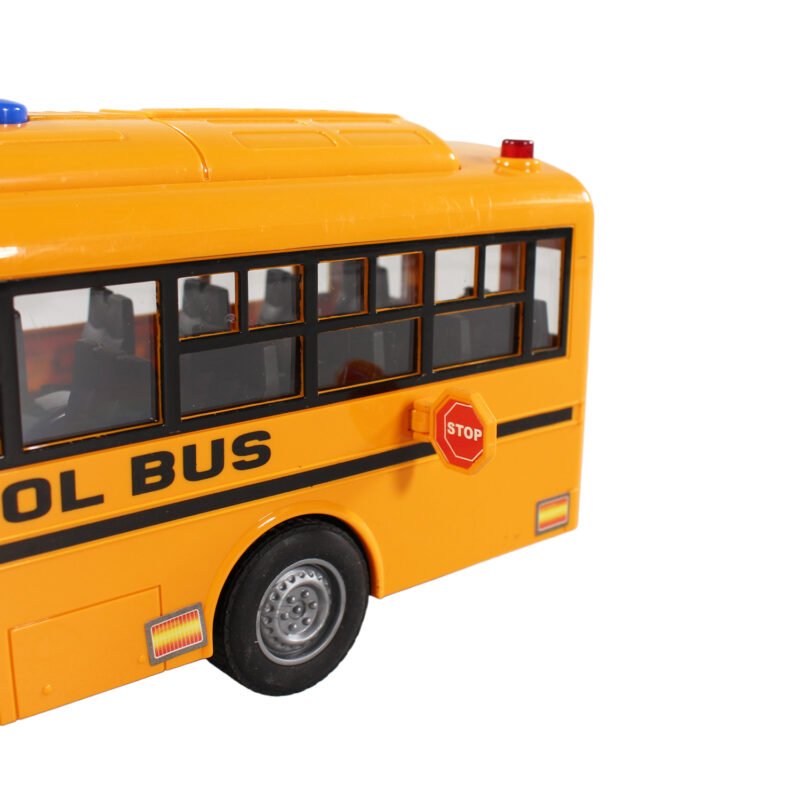 vehiculo a friccion bus escolar con luz y sonido — vista 6