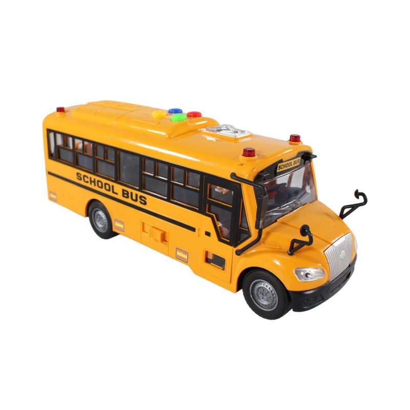 vehiculo a friccion bus escolar con luz y sonido — vista 10
