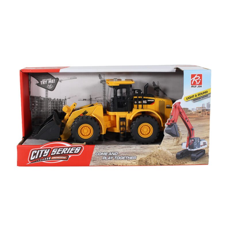 vehiculo a friccion excavadora con luz y sonido escala 1:14 — vista 6