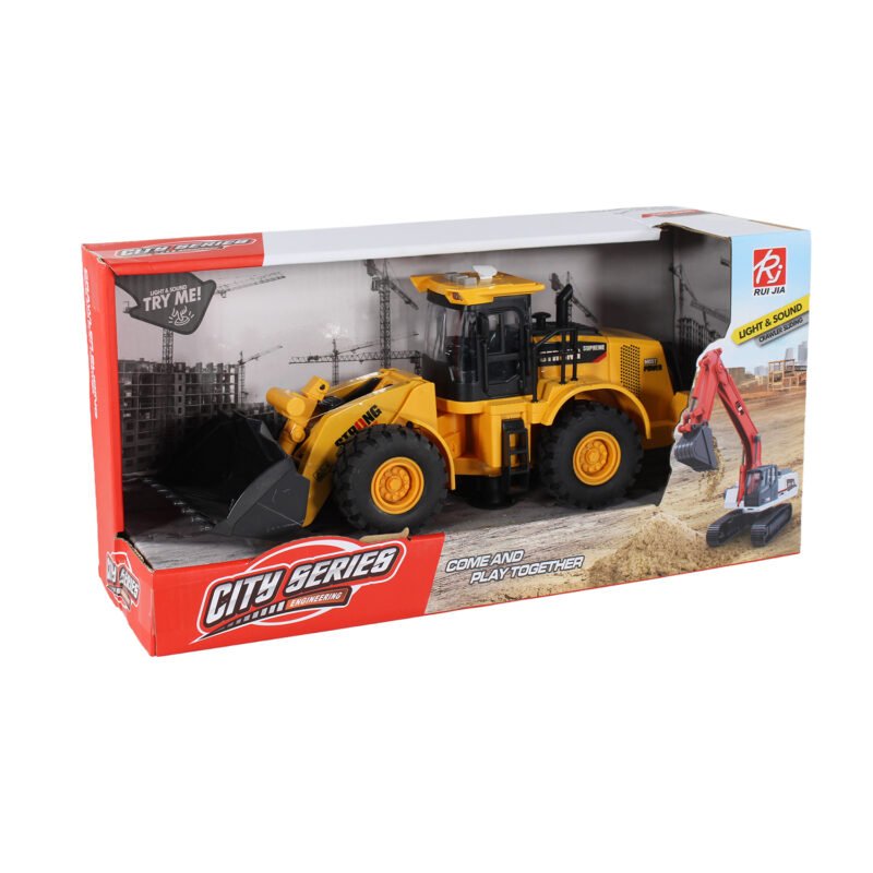vehiculo a friccion excavadora con luz y sonido escala 1:14 — vista 7