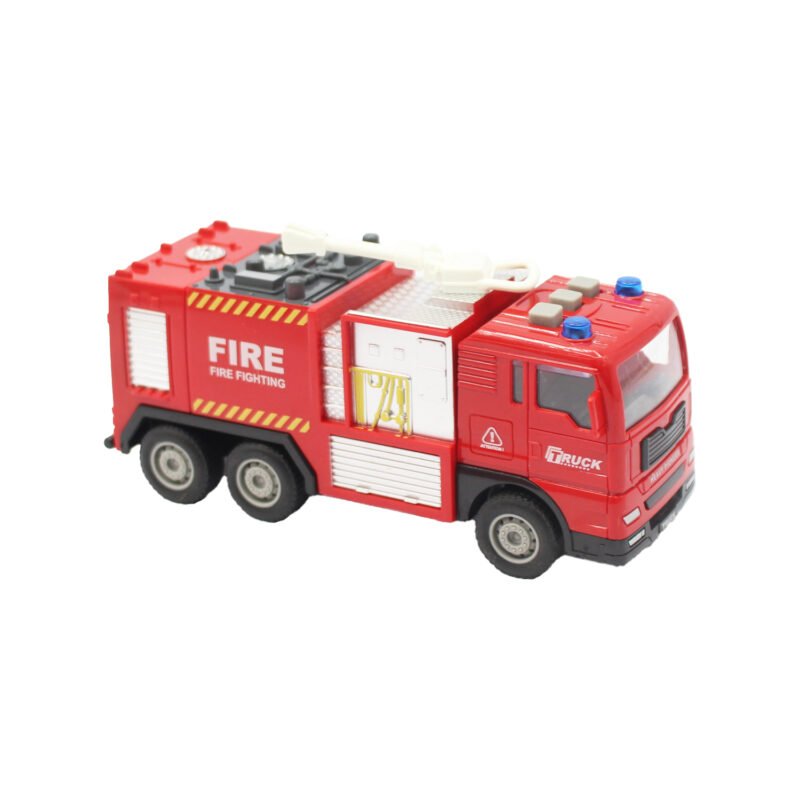 vehiculo a friccion camion de bomberos con luz y sonido escala 1:32