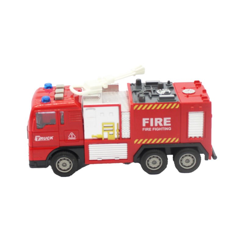 vehiculo a friccion camion de bomberos con luz y sonido escala 1:32 — vista 2