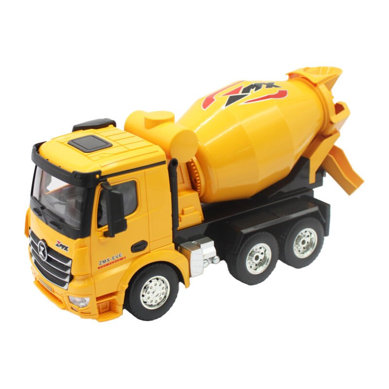 vehiculo a control remoto hormigonera con luz y sonido de 11 canales 2.4g escala escala 1:18