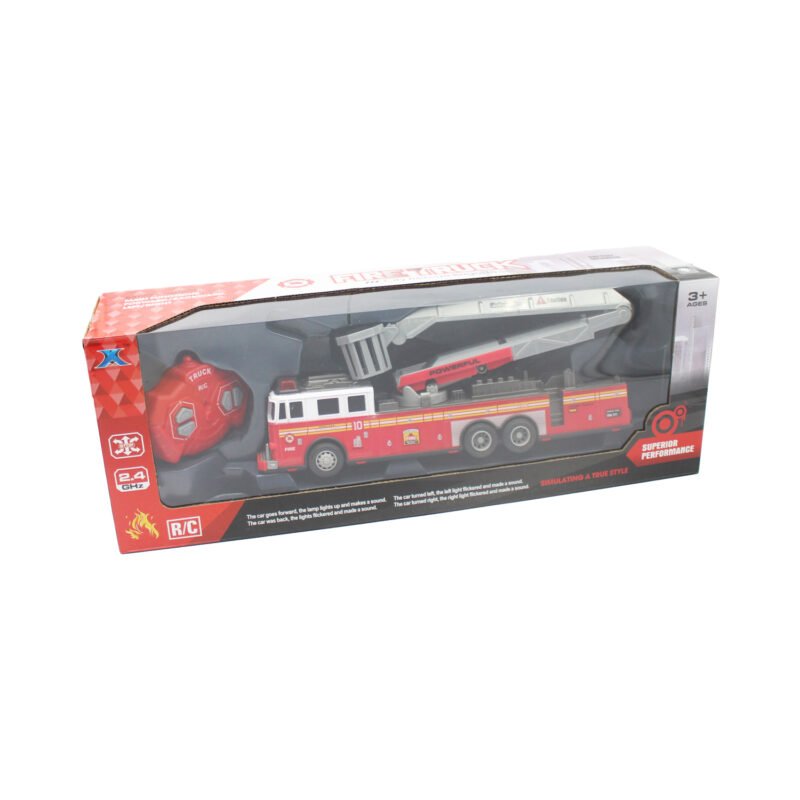 vehiculo a control remoto camion de bomberos de 4 canales 2.4g con luz y sonido — vista 2