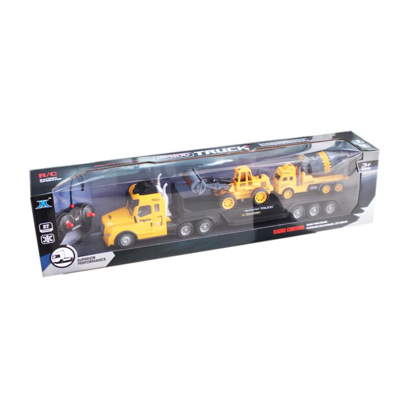 vehiculo a control remoto camion de remolque de 27mhz y 4 canales con luz y sonido — vista 2