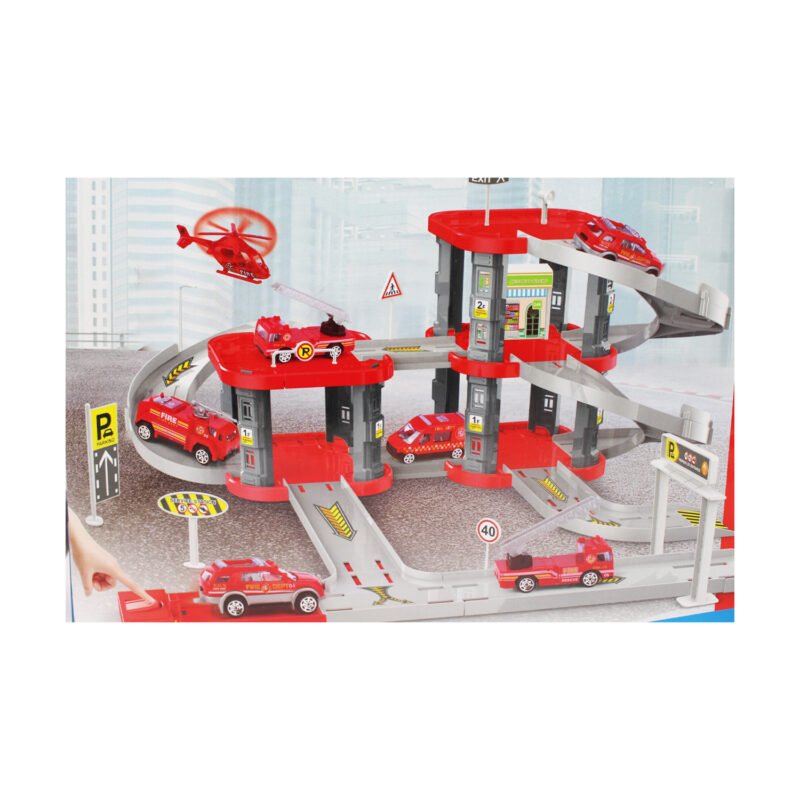mini parking garage de bombero — vista 3