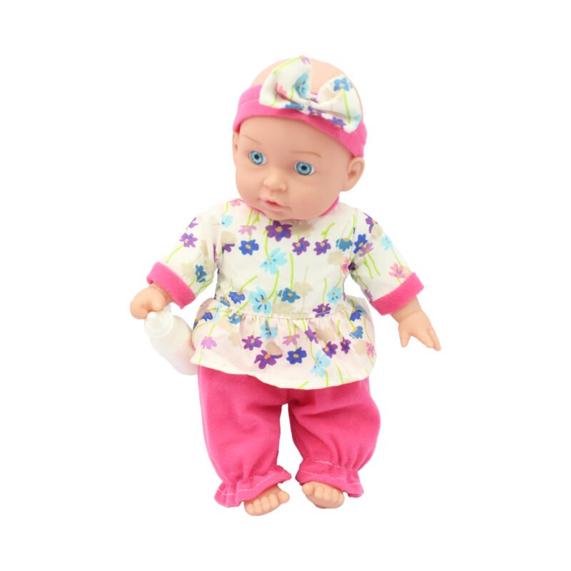 muÑeca de trapo de 14" con ic y 6piezas (accesorios)