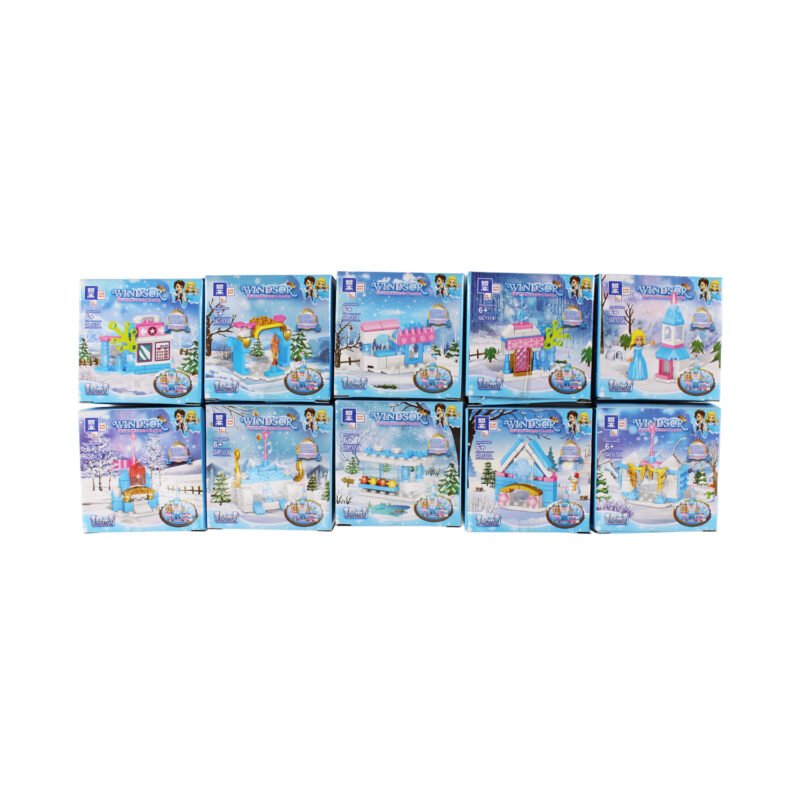 set de bloques armable castillo hielo magico armable de 10 cajas — vista 5
