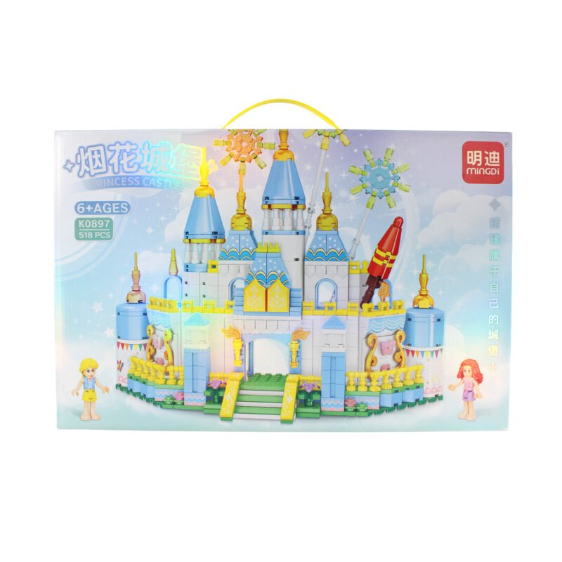 set de bloques armable castillo princesa armable de 518 piezas.