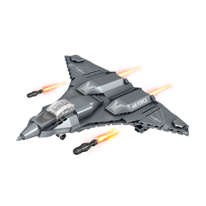 set de bloques armable avion de combate armable de 410 piezas. — vista 3