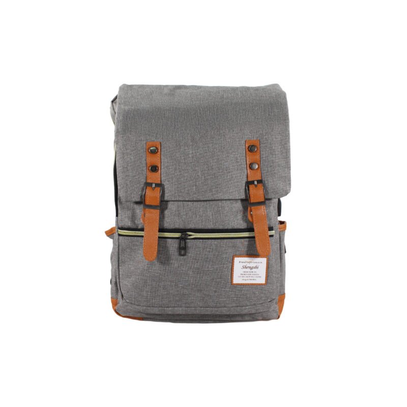 mochila con salida usb gray