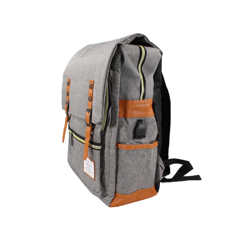 mochila con salida usb gray — vista 2