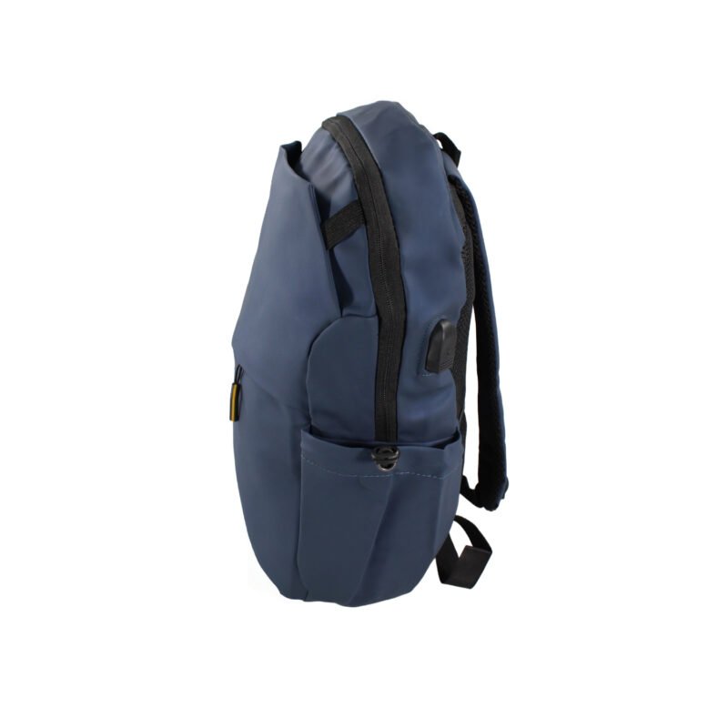 mochila cierre delantero impermeable blue — vista 4