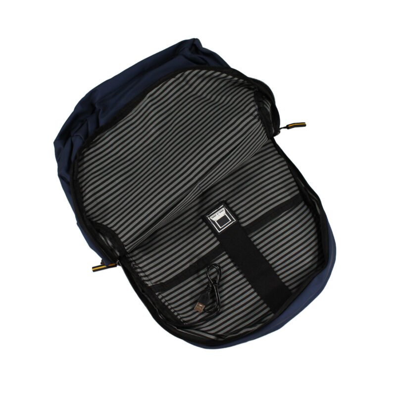 mochila cierre delantero impermeable blue — vista 5