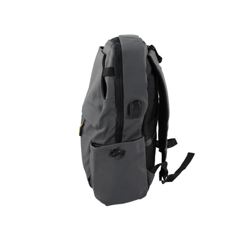 mochila cierre delantero impermeable gray — vista 2