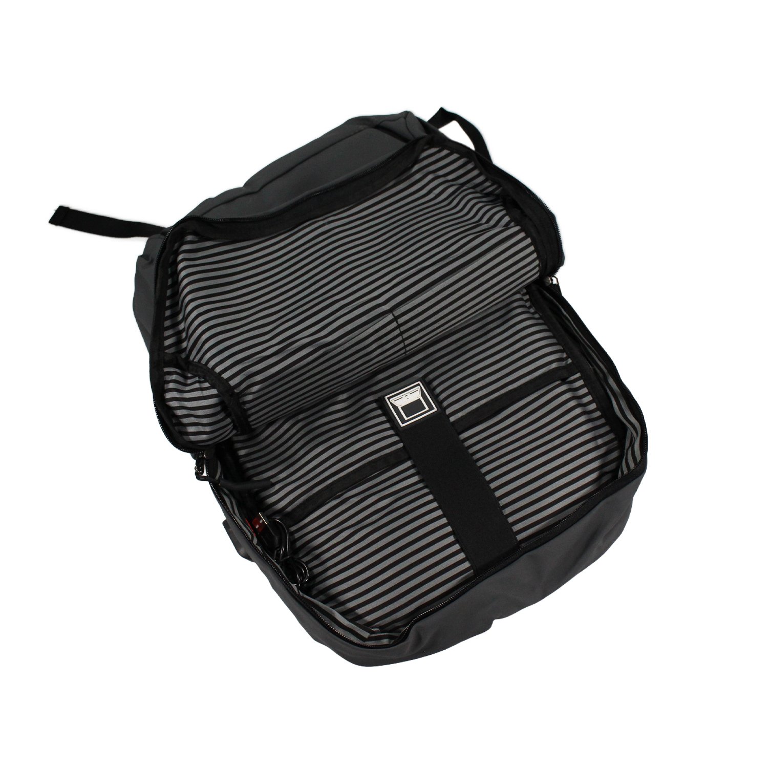 mochila cierre delantero impermeable gray mochila cierre delantero impermeable gray