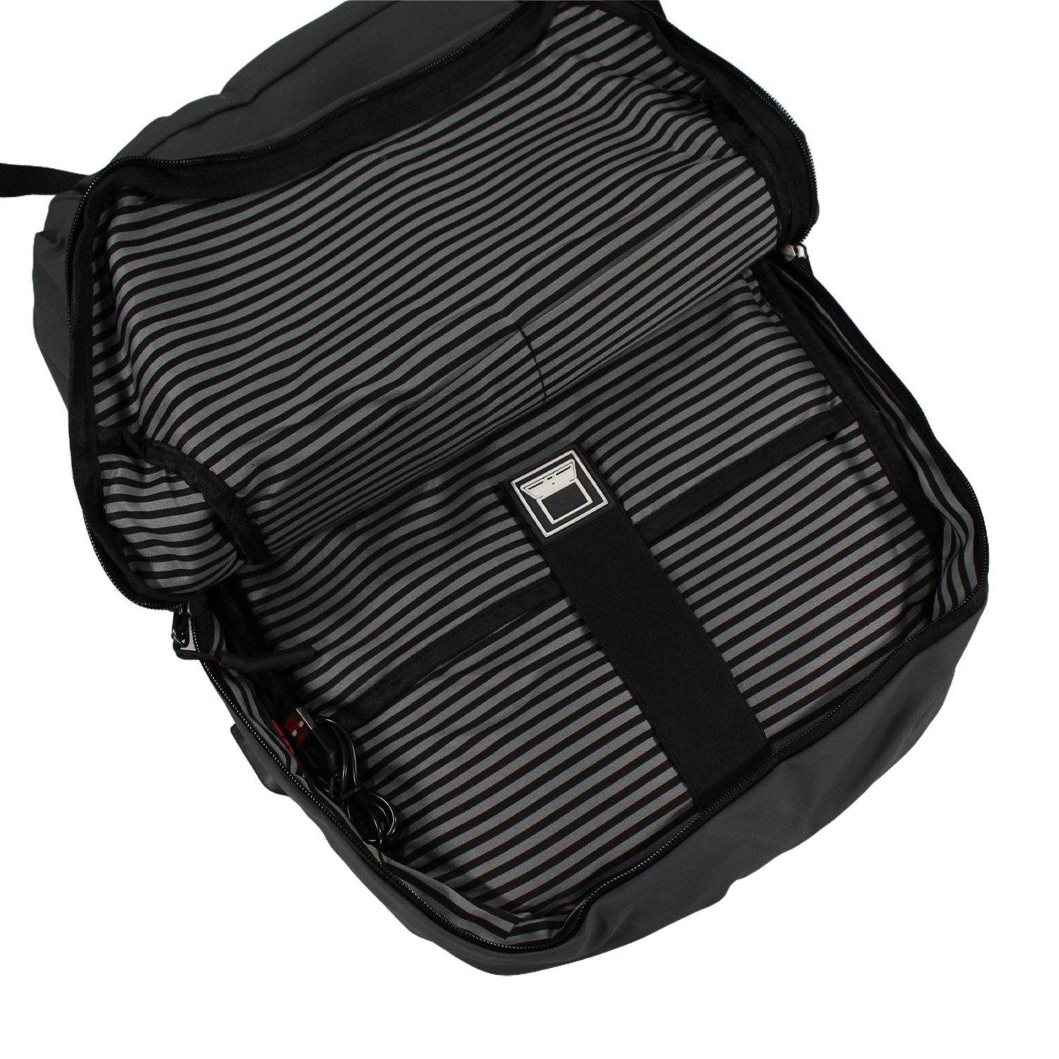 mochila cierre delantero impermeable gray mochila cierre delantero impermeable gray