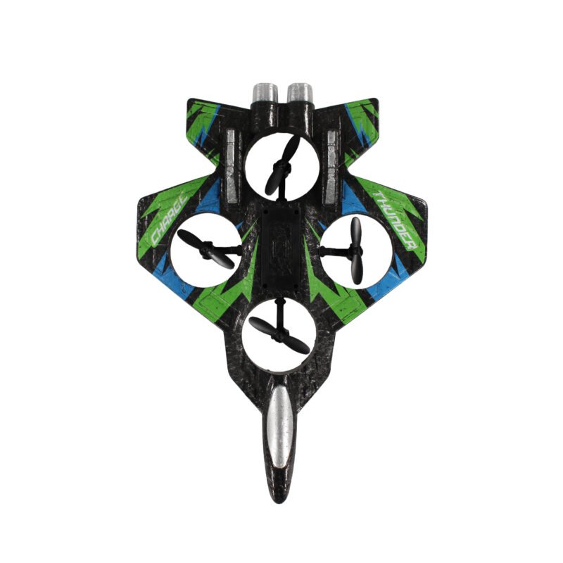 avion tipo dron a control remoto, estilo militar. +14 aÑos. — vista 6