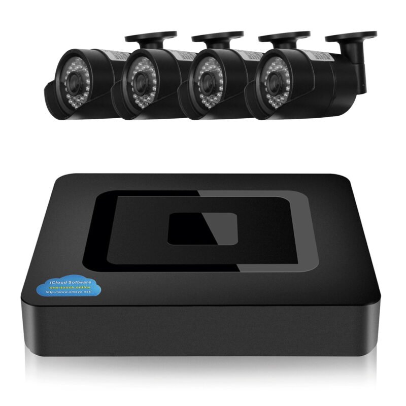 set de camaras de seguridad ahd de 1080p/dvr de cuatro canales — vista 8