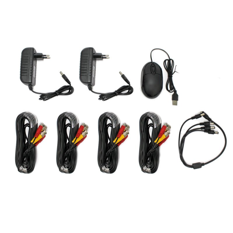 set de camaras de seguridad ahd de 1080p/dvr de cuatro canales — vista 9