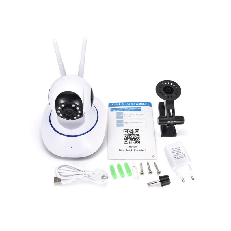 camara ip de seguridad wifi 1280x720white — vista 5