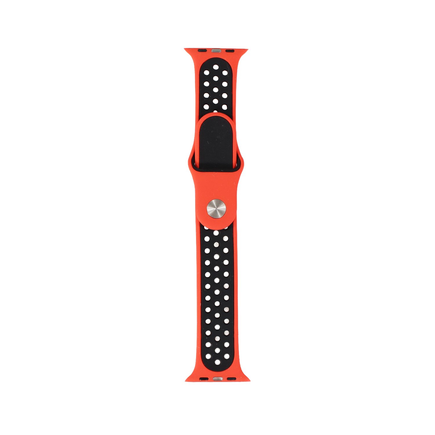correa silicona applewatch red black correa silicona applewatch red black