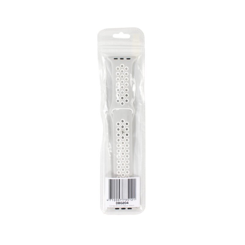 correa silicona applewatch silver white — vista 2