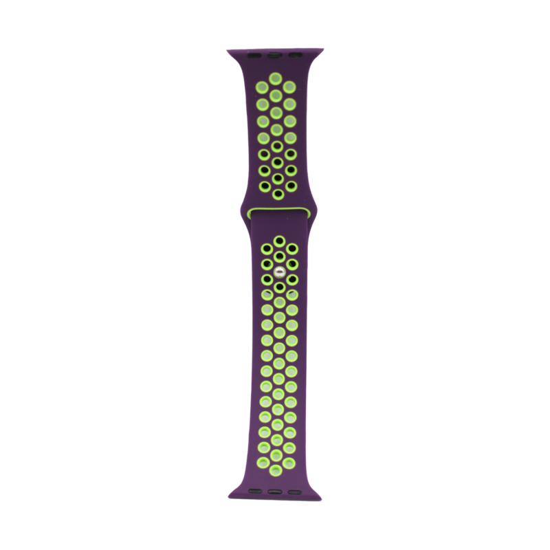 correa silicona applewatch purple green — vista 5