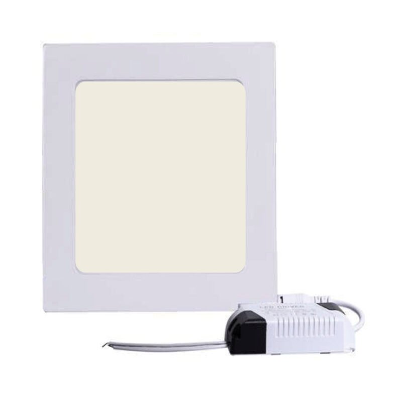 foco led panel cuadrado 24w, luz calida, 2200 lumenes, ahorro 80%, ideal para oficinas y hoteles. — vista 3
