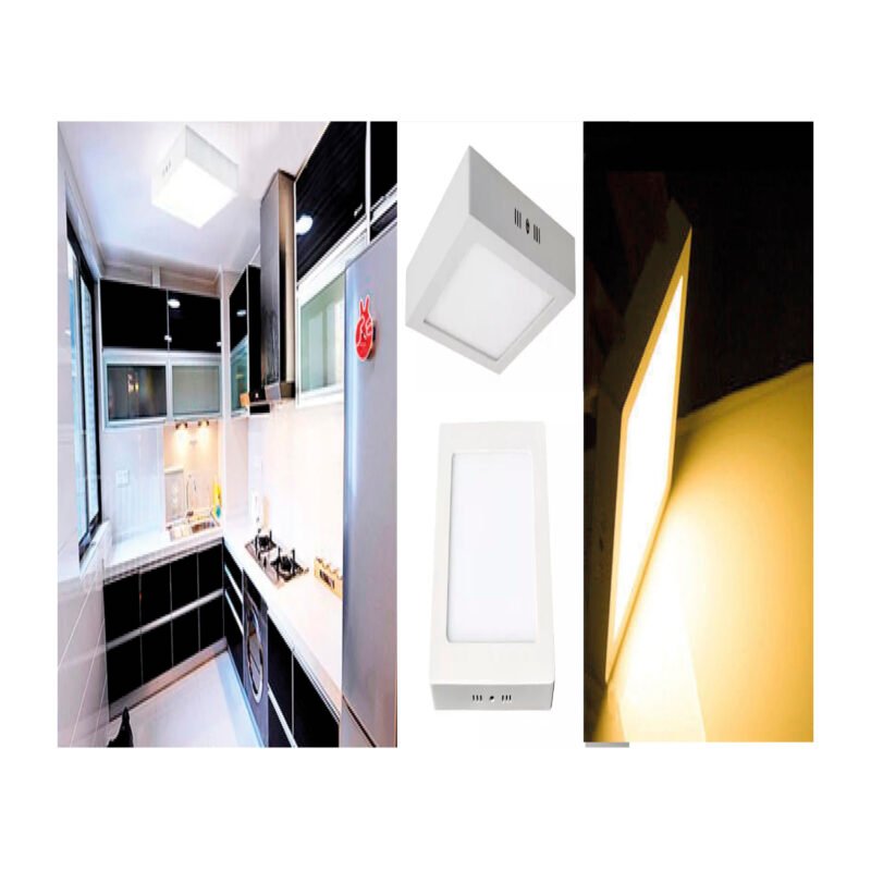 foco led panel cuadrado 24w, luz calida, 2200 lumenes, ahorro 80%, ideal para oficinas y hoteles.