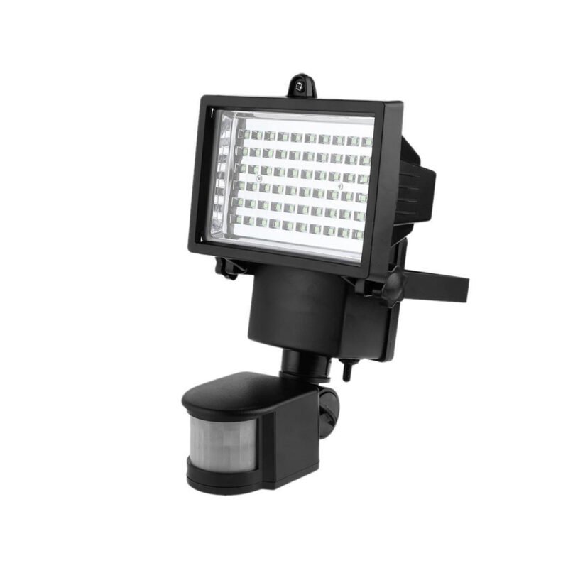 foco led con sensor y panel solar — vista 3