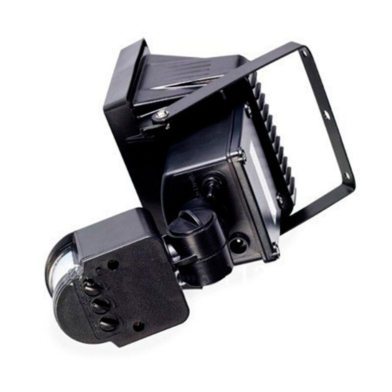 foco led con sensor y panel solar