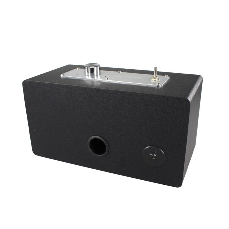 parlante retro portatil bt black — vista 4