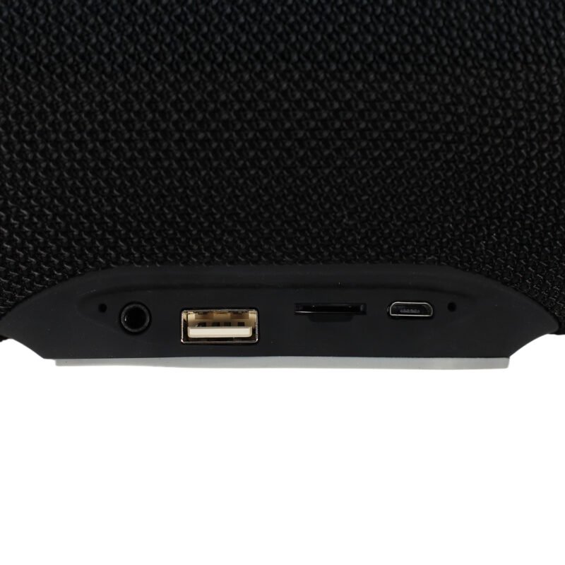 parlante portatil bt con luces multicolor con entrada sd/ radio fm. black — vista 4