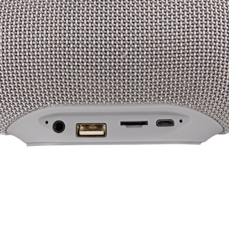 parlante portatil bt con luces multicolor con entrada sd/ radio fm. gray — vista 4