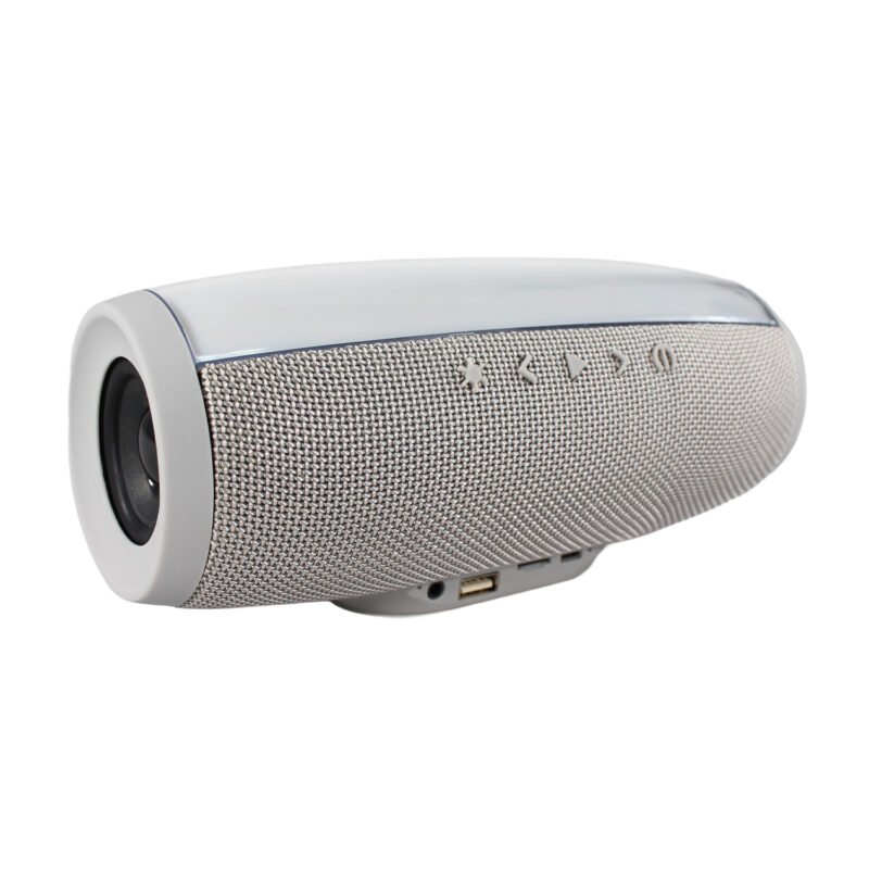 parlante portatil bt con luces multicolor con entrada sd/ radio fm. gray — vista 5