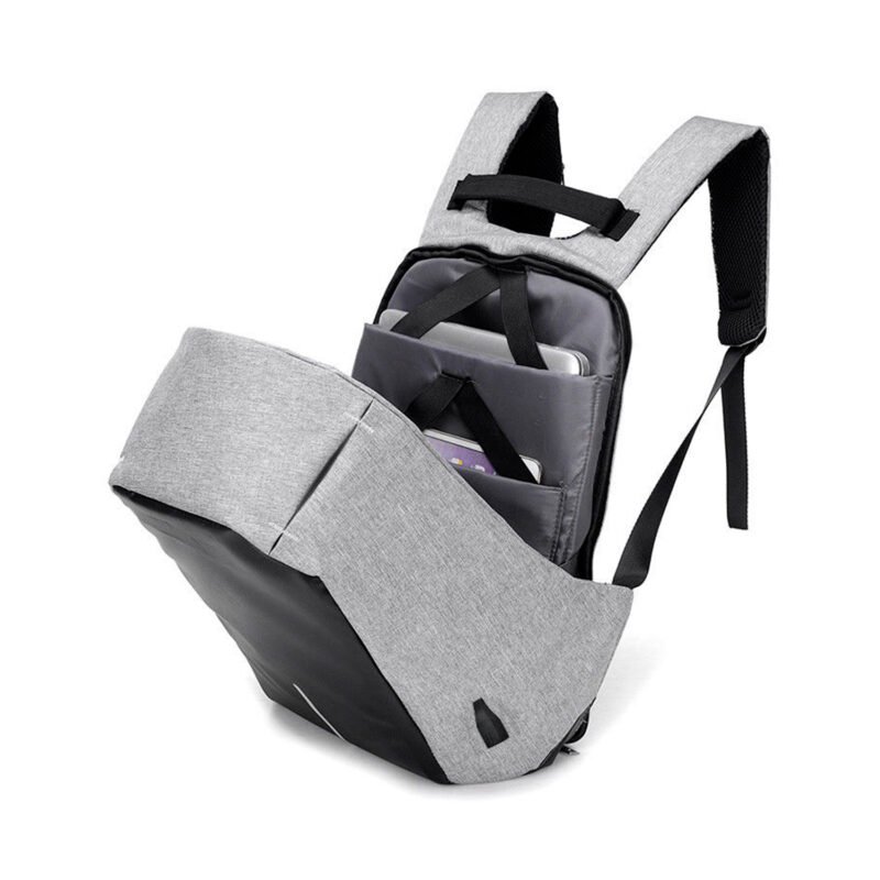 mochila antirobo. silver — vista 2