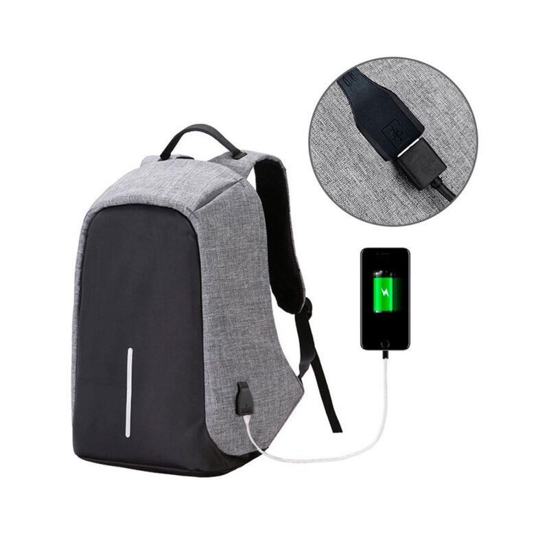 mochila antirobo. silver