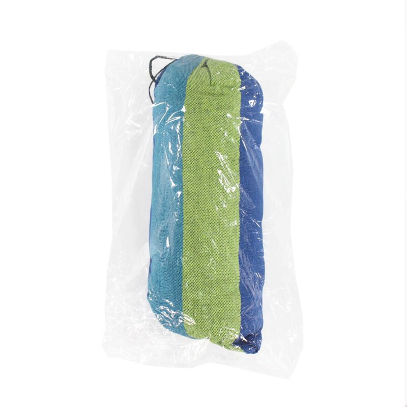 hamaca colgante para jardin y camping, 180 x 150 cms, 2 asientos, 100% algodon, portatil. blue — vista 4